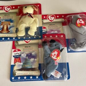 American Trio Beanie Babies